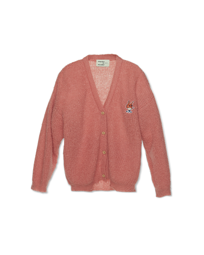 V Neck Logo Cardigan