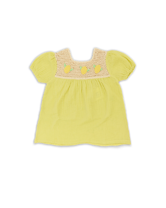 Lemon Crochet Blouse