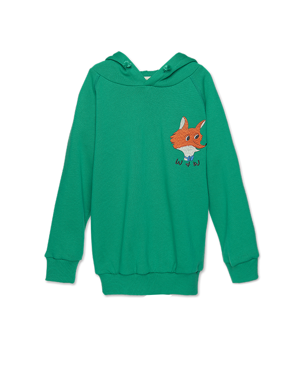 Fox Embroidered Hoodie