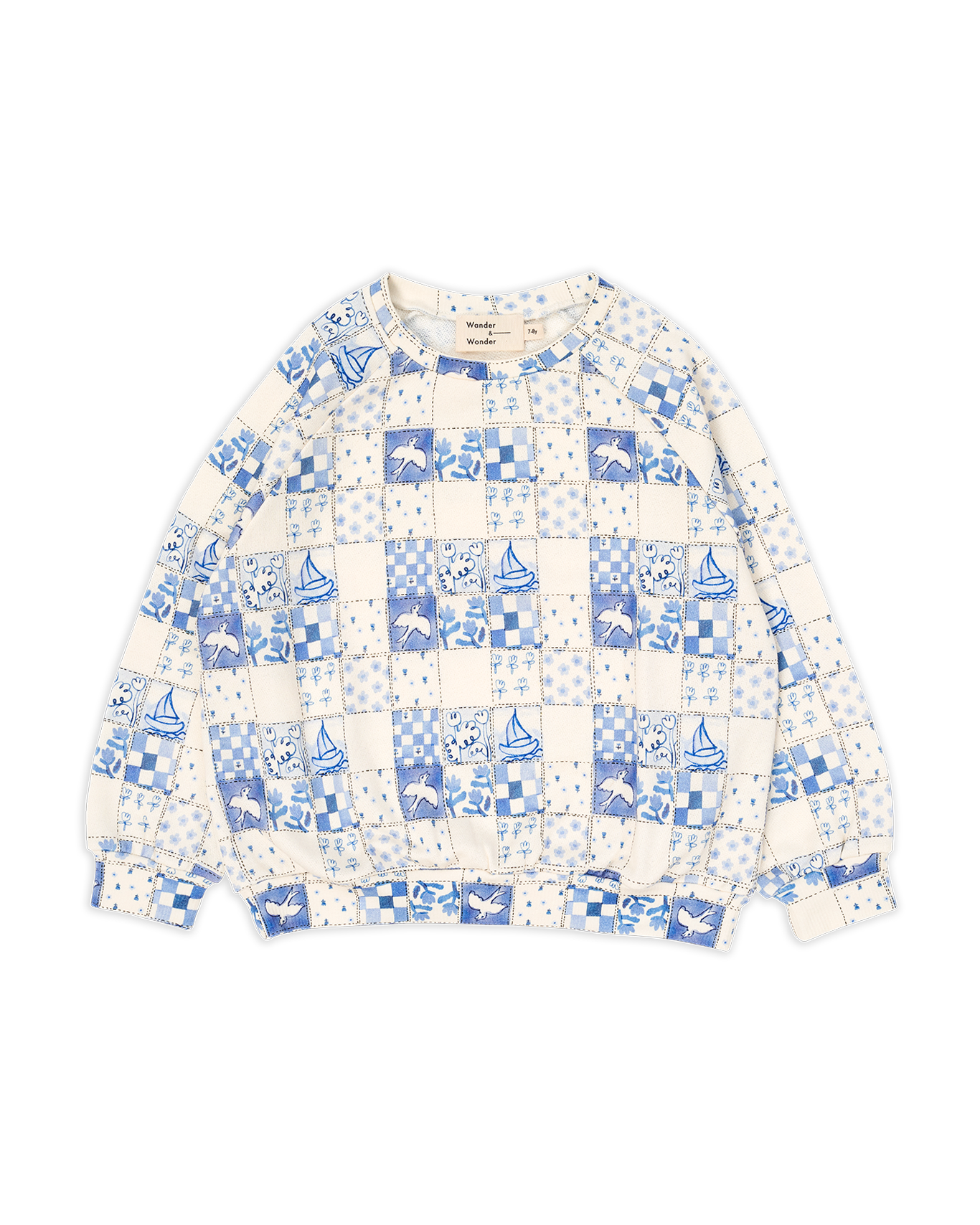 Blue Tiles Sweatshirt